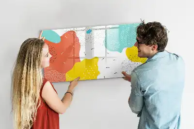 Schreib-Magnettafel mit POP-Abstraktion