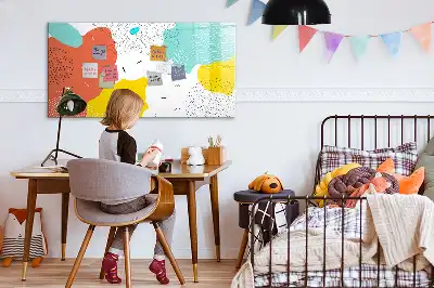 Schreib-Magnettafel mit POP-Abstraktion