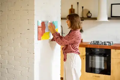 Schreib-Magnettafel mit POP-Abstraktion