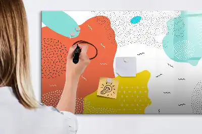 Schreib-Magnettafel mit POP-Abstraktion