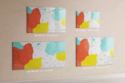 Schreib-Magnettafel mit POP-Abstraktion
