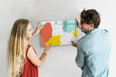 Schreib-Magnettafel mit POP-Abstraktion