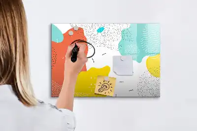 Schreib-Magnettafel mit POP-Abstraktion