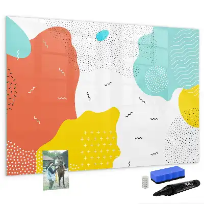 Schreib-Magnettafel mit POP-Abstraktion