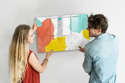 Schreib-Magnettafel mit POP-Abstraktion
