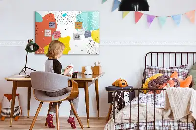 Schreib-Magnettafel mit POP-Abstraktion