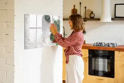 Beschreibbare Magnettafel in Form von Dekorpflanzen