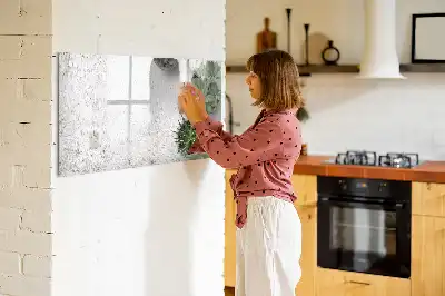 Beschreibbare Magnettafel in Form von Dekorpflanzen