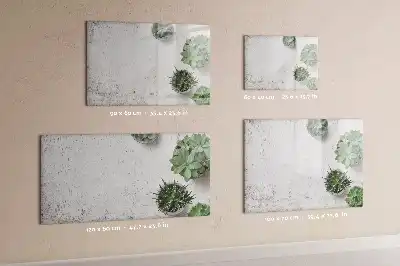 Beschreibbare Magnettafel in Form von Dekorpflanzen