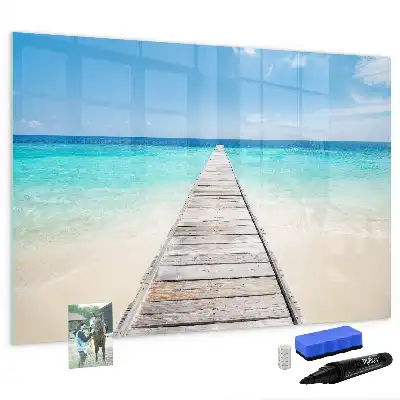 Schreib-Magnettafel Motiv Tropische Insel