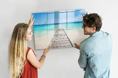 Schreib-Magnettafel Motiv Tropische Insel