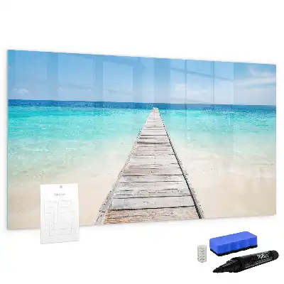 Schreib-Magnettafel Motiv Tropische Insel