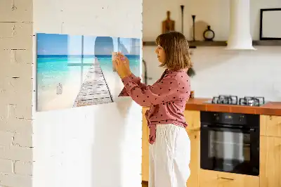 Schreib-Magnettafel Motiv Tropische Insel