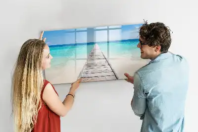 Schreib-Magnettafel Motiv Tropische Insel