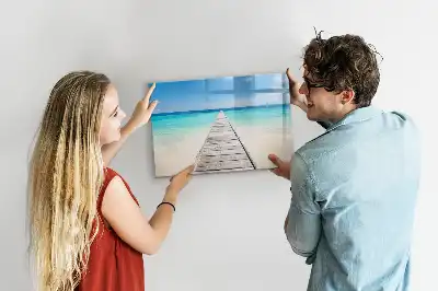 Schreib-Magnettafel Motiv Tropische Insel