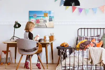 Schreib-Magnettafel Motiv Tropische Insel