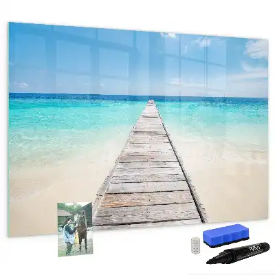 Schreib-Magnettafel Motiv Tropische Insel
