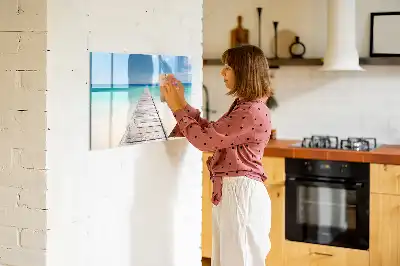 Schreib-Magnettafel Motiv Tropische Insel