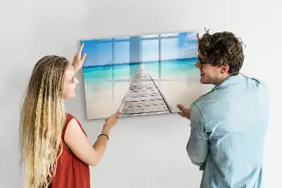 Schreib-Magnettafel Motiv Tropische Insel