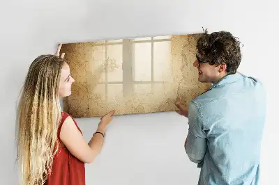 Schreib-Magnettafel mit Motiv Alte Weltkarte