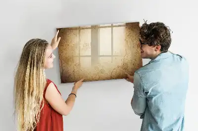 Schreib-Magnettafel mit Motiv Alte Weltkarte