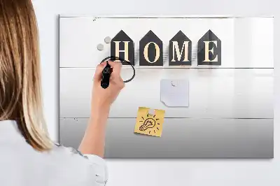 Beschreibbare Magnettafel Text Zuhause
