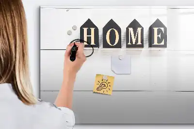 Beschreibbare Magnettafel Text Zuhause