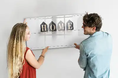 Beschreibbare Magnettafel Text Zuhause