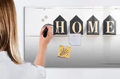 Beschreibbare Magnettafel Text Zuhause