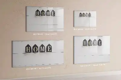 Beschreibbare Magnettafel Text Zuhause