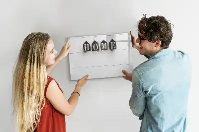 Beschreibbare Magnettafel Text Zuhause