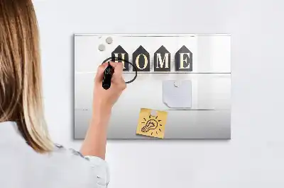 Beschreibbare Magnettafel Text Zuhause