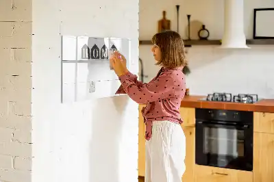 Beschreibbare Magnettafel Text Zuhause