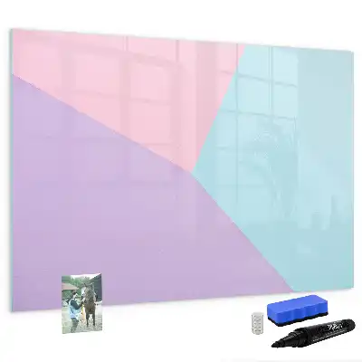 Schreib-Magnettafel mit Pastellmuster