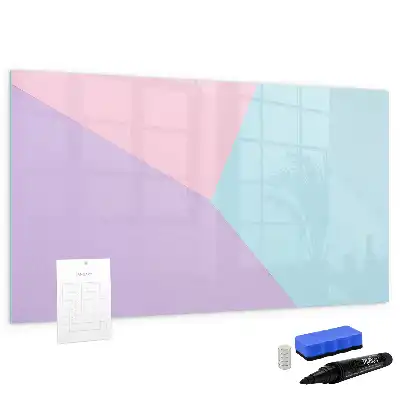 Schreib-Magnettafel mit Pastellmuster