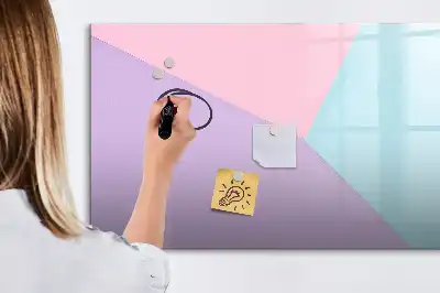 Schreib-Magnettafel mit Pastellmuster