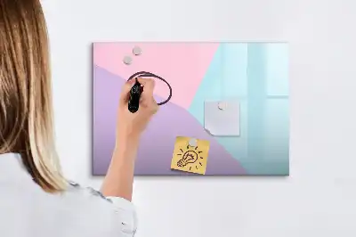 Schreib-Magnettafel mit Pastellmuster