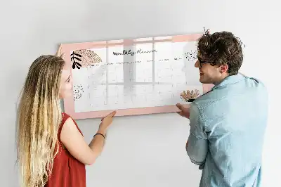Schreib-Magnettafel mit Blumenmotiv