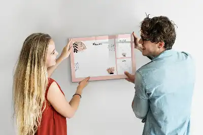 Beschreibbare Magnettafel für Planer und Notizen