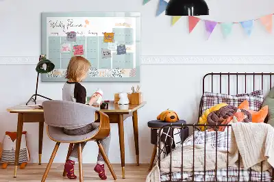 Schreib-Magnettafel als Wochenstundenplan