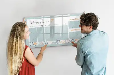 Schreib-Magnettafel als Wochenstundenplan