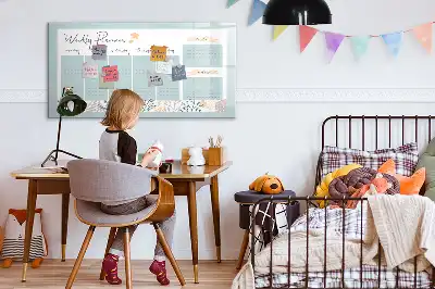Schreib-Magnettafel als Wochenstundenplan