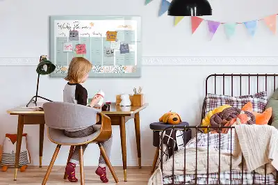 Schreib-Magnettafel als Wochenstundenplan