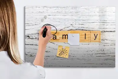 Schreib-Magnettafel Ausführung Familie