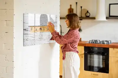 Schreib-Magnettafel Ausführung Familie