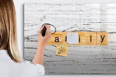 Schreib-Magnettafel Ausführung Familie