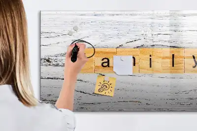 Schreib-Magnettafel Ausführung Familie