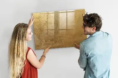 Beschreibbare Magnettafel in dekorativer Wandoptik