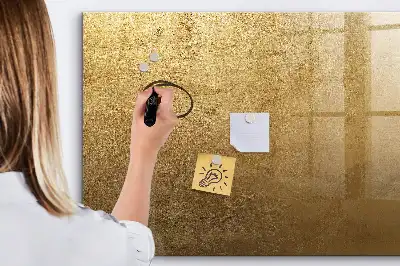 Beschreibbare Magnettafel in dekorativer Wandoptik