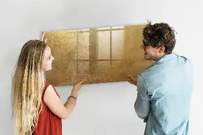 Beschreibbare Magnettafel in dekorativer Wandoptik